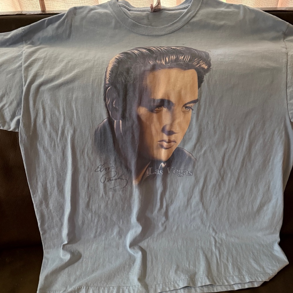 Blue Artistic Portrait Short Sleeve Tee